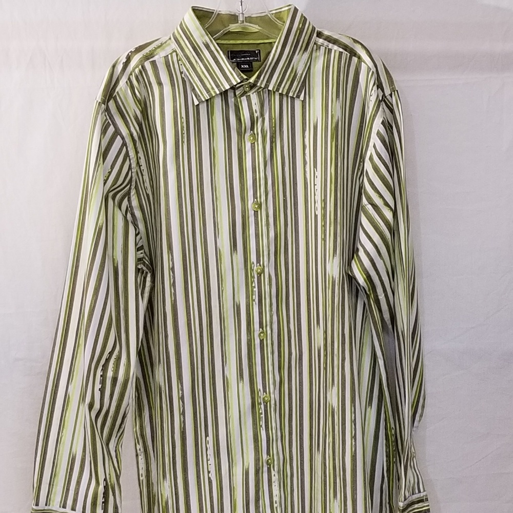 Oakley XXL SlimFit LS Yellow Green Brown Shirt